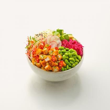 Fried Chicken Poke Bowl