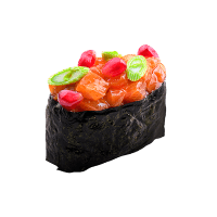 adzuki-and-salmon-gunkan