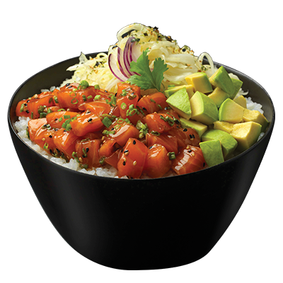 Teriyaki Salmon Poke Bowl
